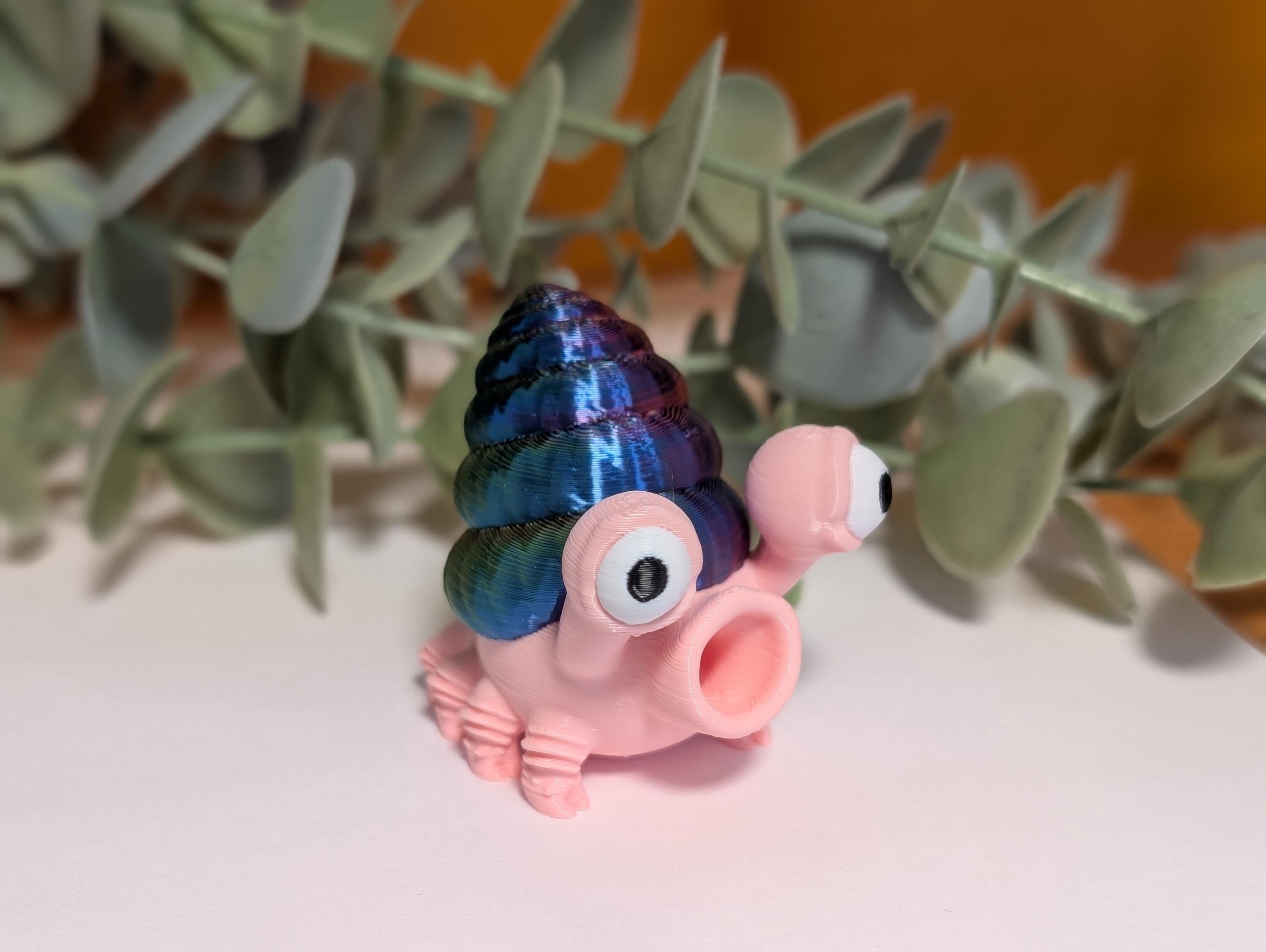 Whimsical Shell Dwelling Desk Companion