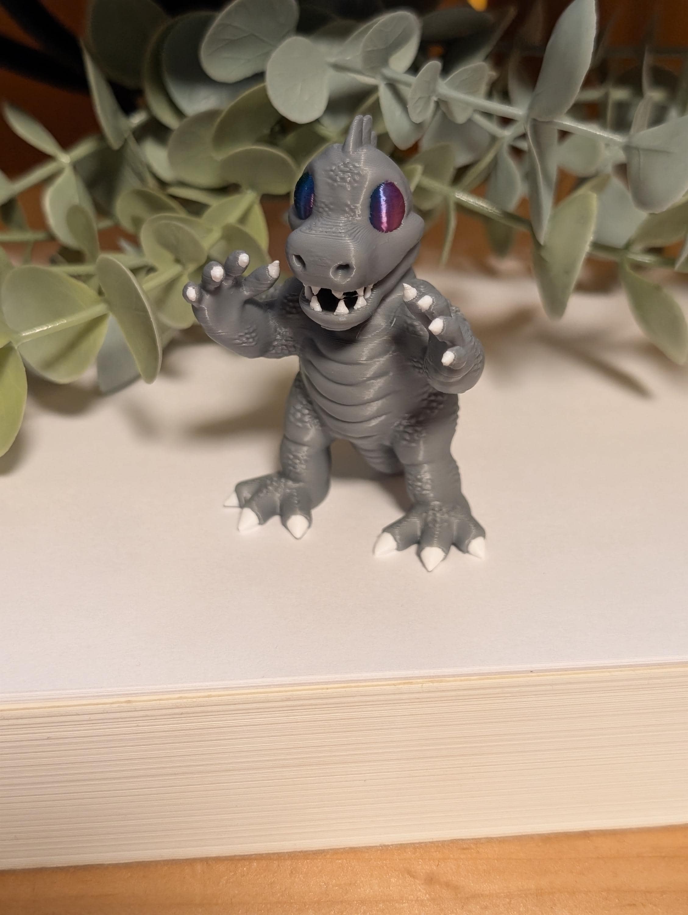 quirky miniature monster collectible for gaming desk setup